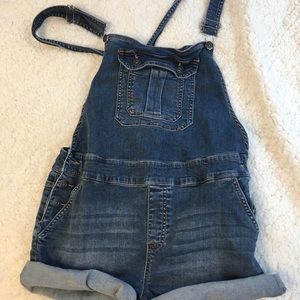 Jean overall shorts